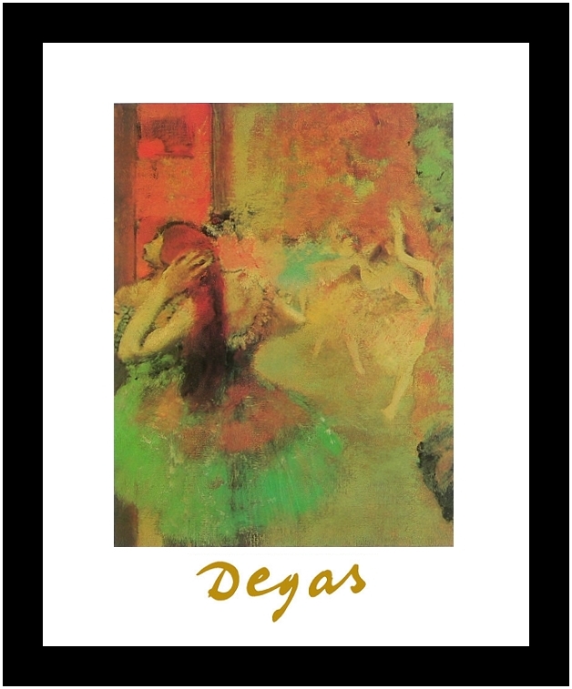 Edgar Degas poster art print picture in aluminium frame ballet 30x24 cm German posters - Picture 1 of 1