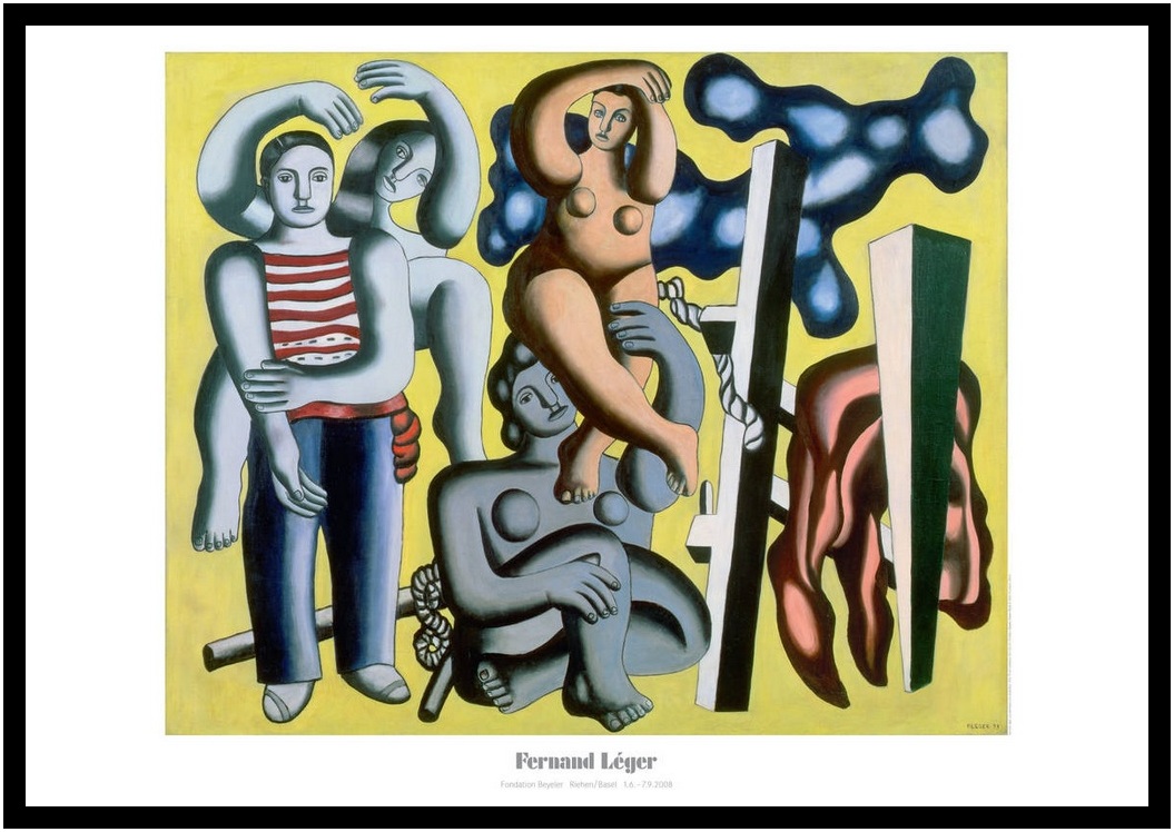 Fernand Leger Poster Kunstdruck im Rahmen Die Papageien, Die Akrobaten 70x100cm - Bild 1 von 1