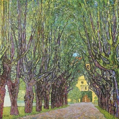 Avenue in the park in front of Schloss Kammer / Gustav Klimt